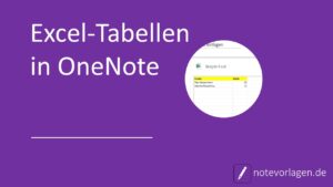 Excel-Tabellen in OneNote erstellen, einfügen & bearbeiten ...